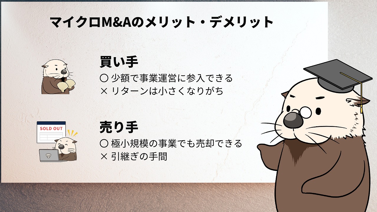 マイクロM&Aのメリット・デメリット